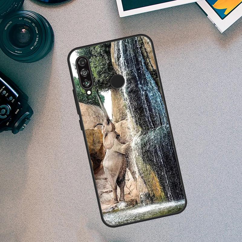 African Elephant Silhouette For Huawei Nova 7i 8i 11i 12i  9 10 SE 11 Pro Y60 Y70 Y90 Y61 Y91 Y72 Y73 P40 P30 Lite Case