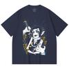 230 Gsm 100% Cotton Demon Slayer V40 Kaigaku Print Unisex Heavy Cotton T Shirt