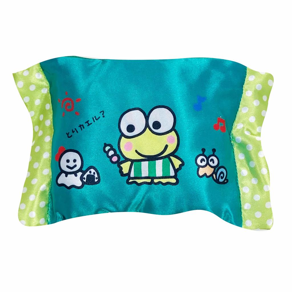 MORIPiLO Tissue Case Kerokerokeroppi Sanrio Goods Character Pouch Accessory Case Small Cute SANRIO Green 20x14cm Morishita Makura 4621751 (Pillow