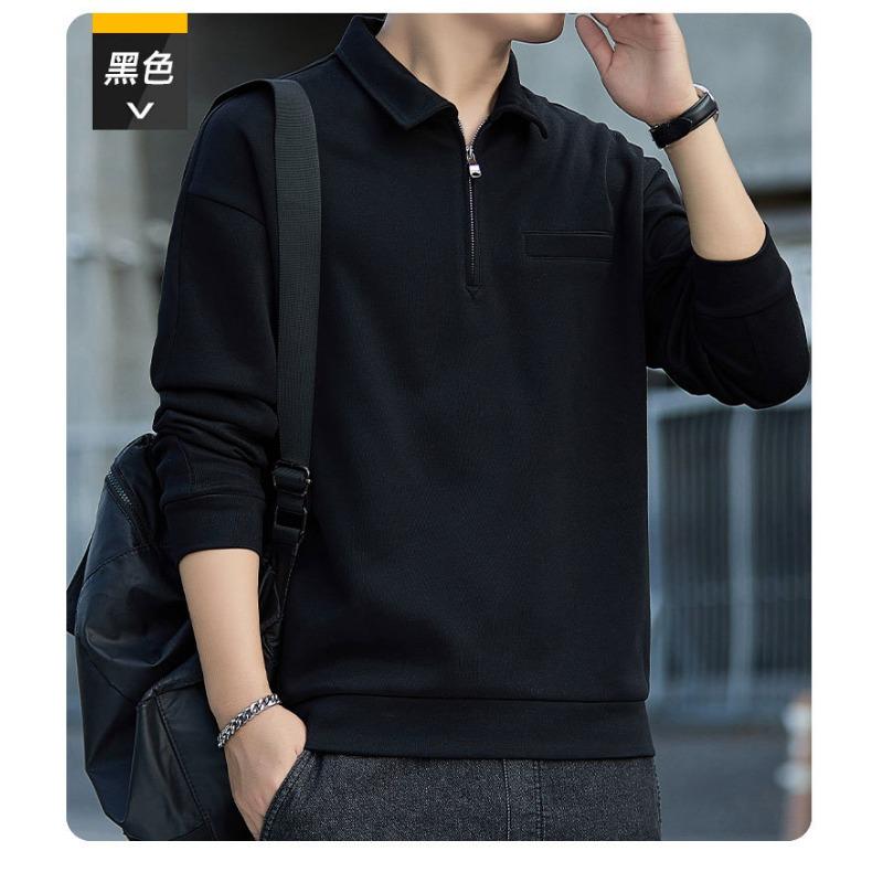 Versatile Lapel Collar Hooded Pullover Sweatshirt For Men Casual Sports Top