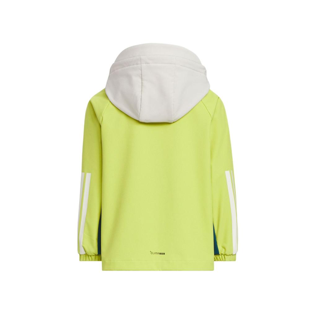 adidas Logo Zipper Hooded Color Block Long Sleeve Jacket Kids Jackets KS3082