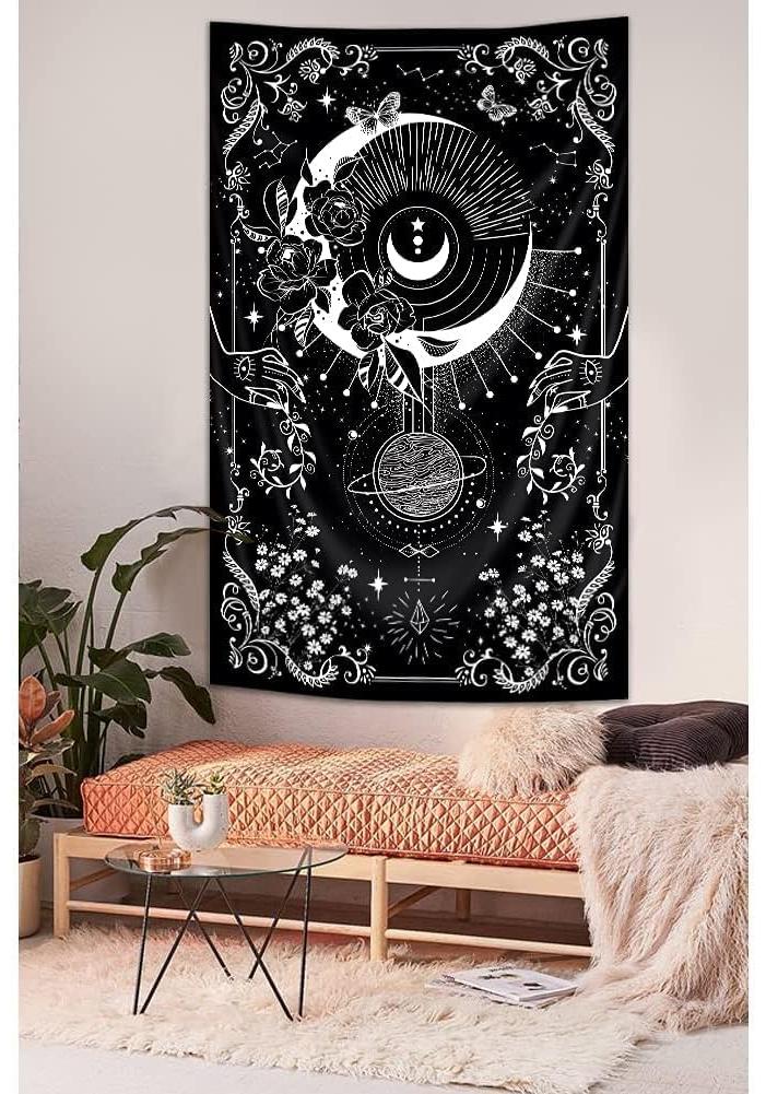 Arazzo Magico Biblioteca Fiaba Misterioso Mysty Libreria Appeso a Parete Studio Libro Magico Bambini Bambino Piccolo Asilo