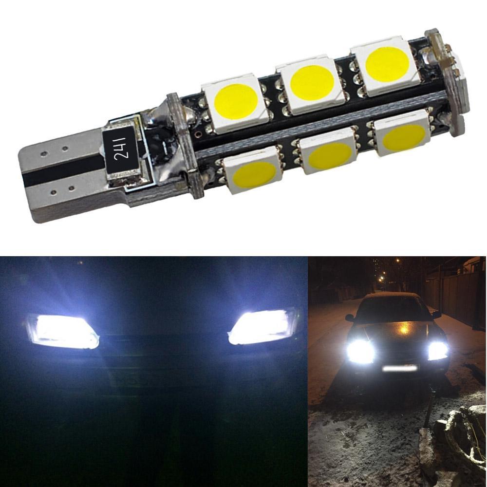 2X T10 W5W 5050 13SMD 9SMD White Interior Lights LED Car Light Wedge Reading Lamp Bulbs Super Bright DC 12V