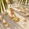 Ciondolo Charm Bikini in Acciaio Inossidabile Boemo per Donna Sole Stella Marina Conchiglia Clip Accessori Costumi da Bagno Spiaggia