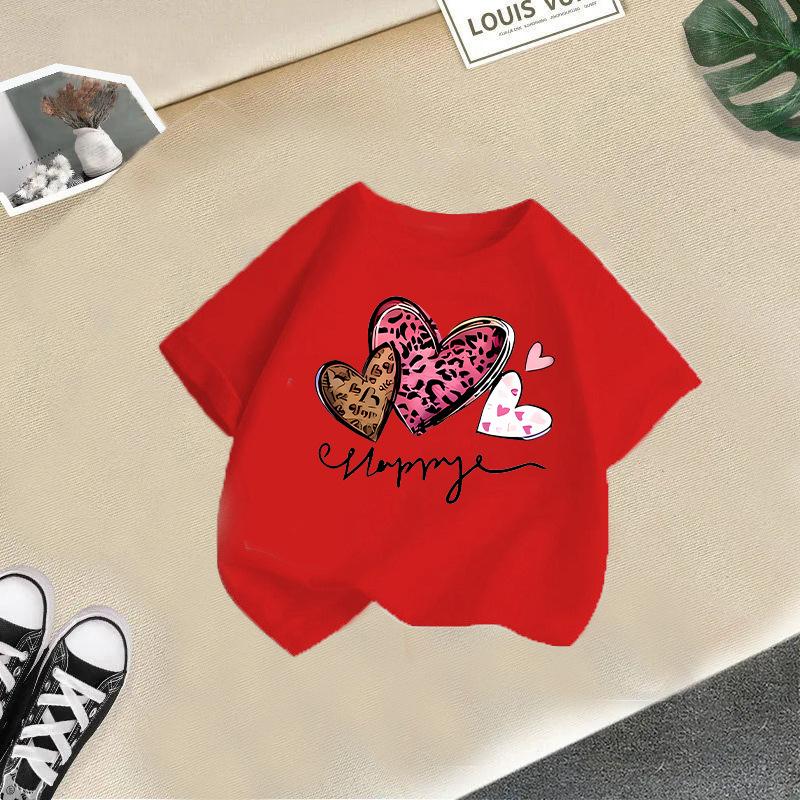 Girls' Fashionable T-shirt For Summer, Children's Casual Top