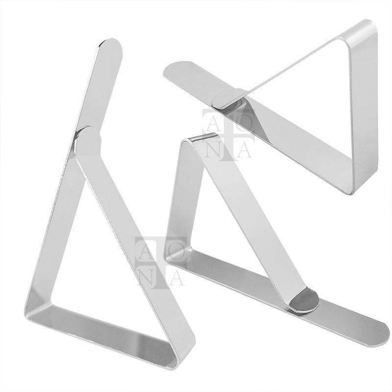 5Pcs/Set New Stainless-Steel Table Cloth Clip Wedding Table Cover Clip Holder Triangle Tablecloth Stable Clips Home Fixed Clip