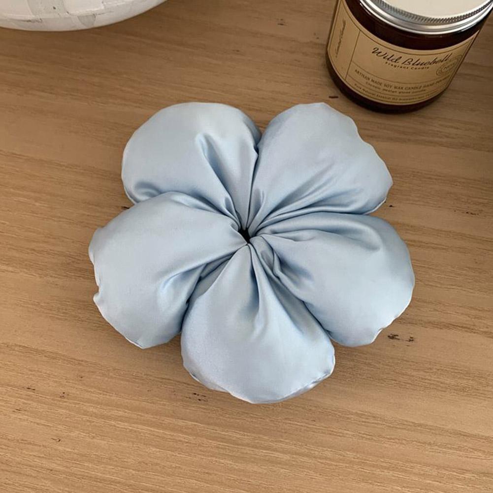 Handmade Flower Hair Tie Cotton Hair Bands Women Fashion Accessories Hair Scrunchies Ponytail H E8J6