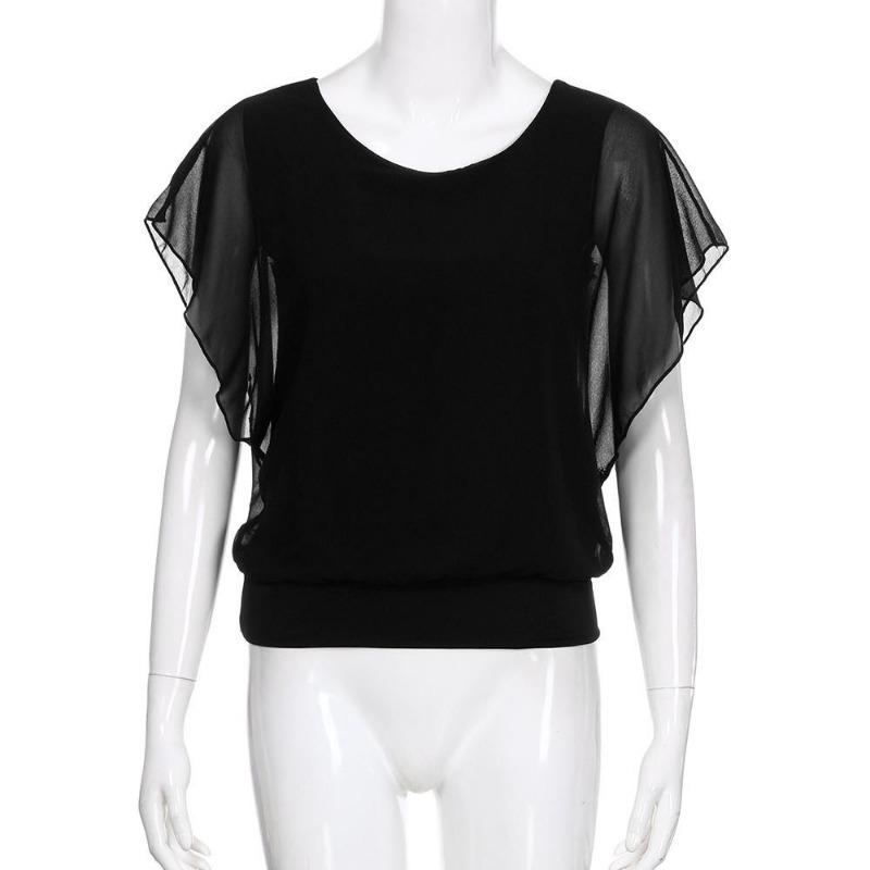 Bluză Femei șifon Cămăși Liliac Vară Casual Topuri Largi