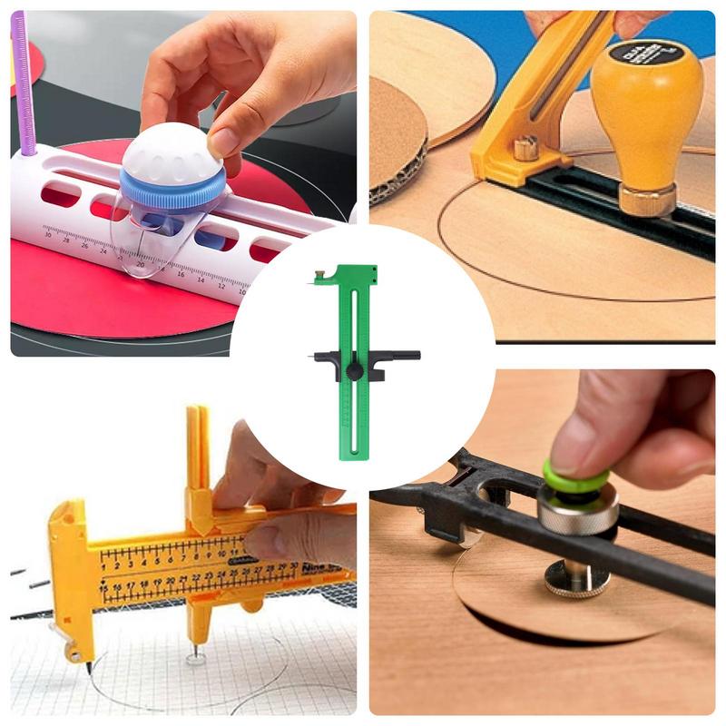 Compass Circles Cutter Rotary Compass Circles Paper Cutter Compact Design Art Craft Tool for Teaching Purpose Model Making and