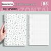 Fresh Floral B5 Loose-Leaf Notebook: Stylish for Instagram, Comfortable Design, Ideal for Students, Simple Spiral Binding.