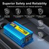 Car Power Inverter 500W Auto Power Supply Inverter Conversion USB Battery Clip DC 12V To AC 220V Battery Converter Cigarette lighter interface