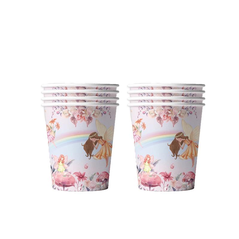 Elf Girl Party Disposable Tableware Set - Plates, Cups, and Napkins for Birthday Celebrations