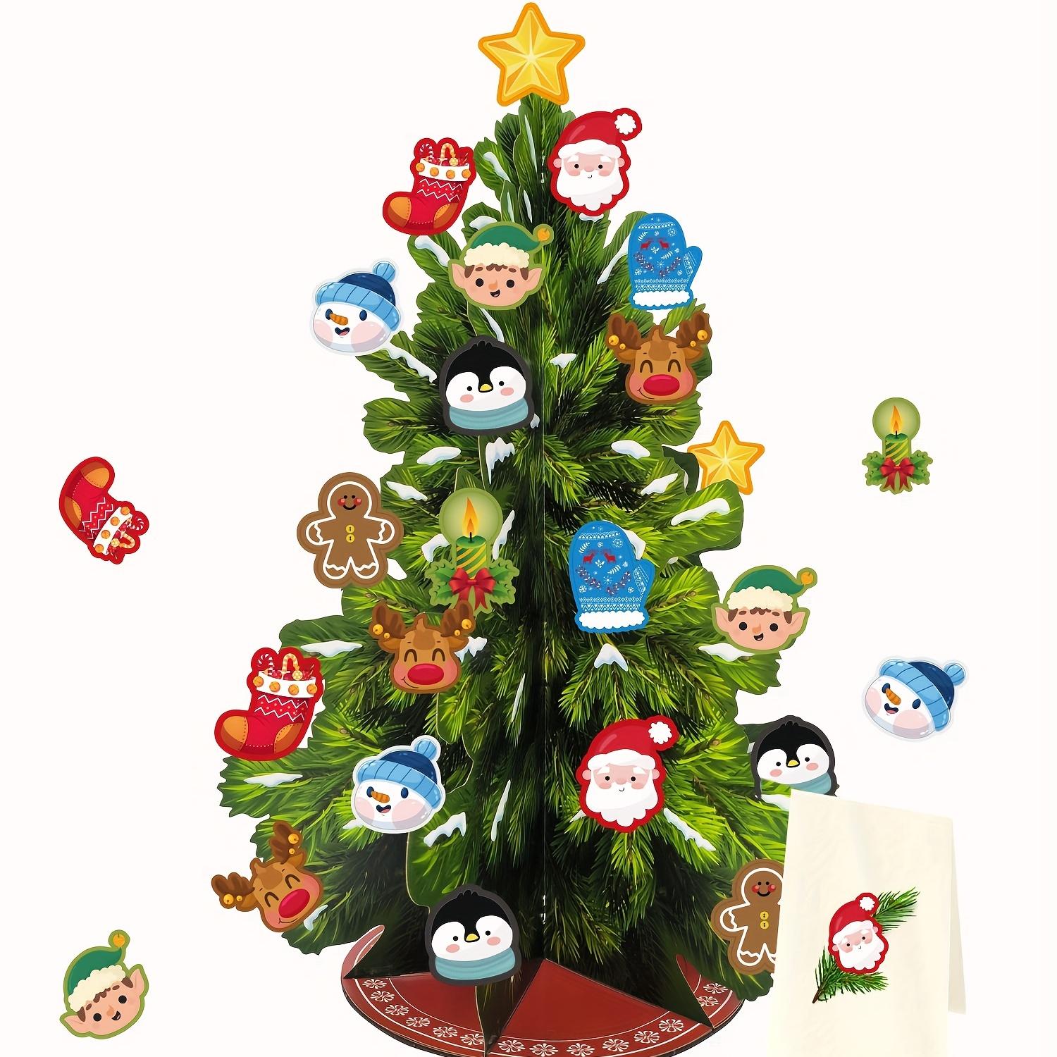 

1 комплект, 3D-раскладная рождественская елка, съемное украшение в виде птицы, бабочки, пингвина, украшение для рождественской вечеринки Penguin