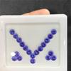 Natural Round Cut Tanzanite Gemstone Lot, AA+ Quality 20 Pieces Round Box Pack Lot.