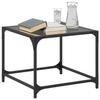 VidaXL Coffee Tables with Black Glass Top 2 Pcs 50x50x40 Cm Steel, Side Table, Living Room Table, Tea Table, End Table 845969