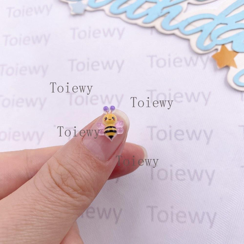 60pcs Resin Colorful Mini Candy Color Bee Art Nail Flat back Rhinestone Appliques DIY Wedding Scrapbook Decor Crafts Accessories