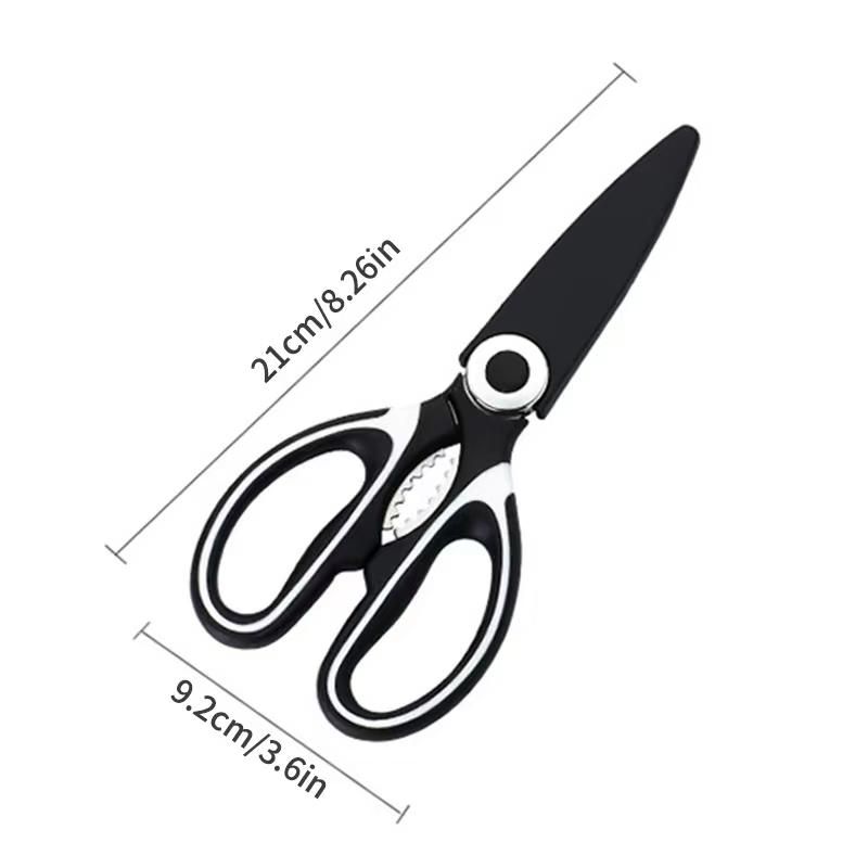 Kitchen Scissors Household Kill Fish Cut Vegetables Roast Broiler Bone Scissors Stainless Steel Scissors Powerful Chicken Bone