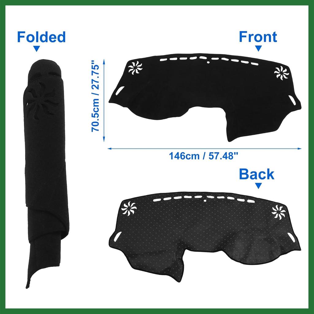 Motoforti Dashboard Covers for Dodge Journey 2011-2020 Dash Cover Mat Non-Slip Pad Protector Carpet Long-Lasting