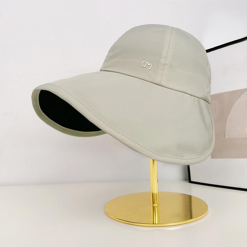 Vinyl Big Eaves Sunscreen Hat Women's Summer Outdoor Versatile Face Small Anti-ultraviolet Sunshade Bucket Hat