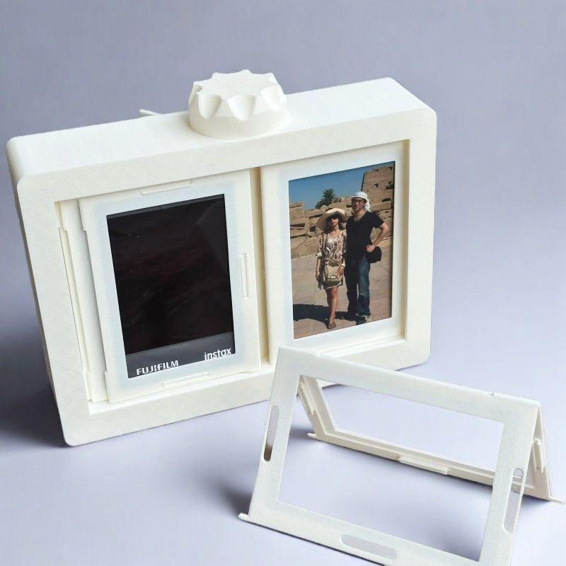 Polaroid Rotating Photo Album Frame: Automatic Page-Turning Display for 3-Inch Photos