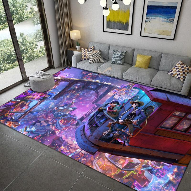 Coco Miguel Héctor anime Carpet multi-size Carpet for Living Room Bedroom Kid's Room Home Decor Area Rug Non-slip Mat Sofa Mat