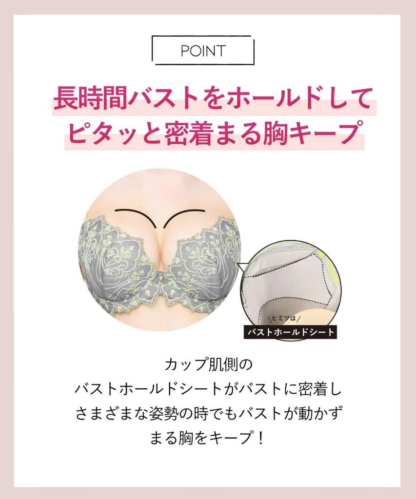 Bra keeps breasts high side keeps sides and back fits up to G large size Day Bra BYJ301 SX D65 [Amphi] full, design, neat, cup, [Hold Bra] Women's