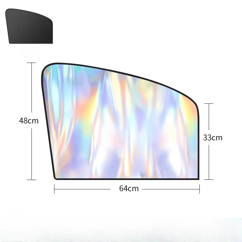 Magnetic Car Sunshade UV Protection Curtain Sun Shield Cover Titanium Silver front/rear Car Sun Shades Summer Sun Protection