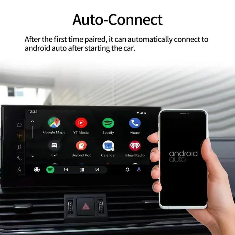 2 in 1 Mini Wireless CarPlay Adapter Android Auto Wireless Smart Dongle Kabelgebunden zu Drahtlos Car Ai Box für iPhone Android Handy für Toyota VW Peugeot MG