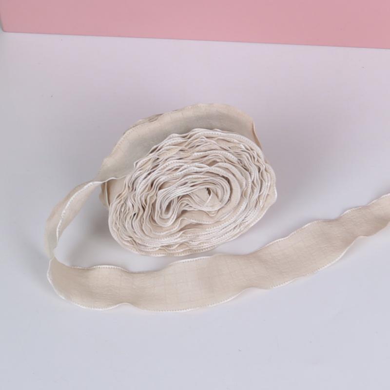 2.5cm Bubble Pleated Ribbon Flower Bouquet & Gift Box Decoration Fishtail Gauze DIY Packaging Ribbon