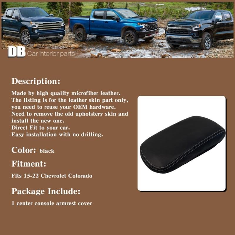 Center Console Pad Car Armrest Cushions Cover Armrest Box Protector Pad for 2015-2022 Auto Interior Accessory