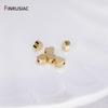 5mm Gold Plated Heart Beads Spacer Beads For DIY Handmade Bracelet Necklace Making Accessories Wholesale