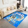 Bluey's Hug Adventure Personalized Text Area Rug Suitable for Decorate room Outdoor Game Room Kitchen Antislip Carpet Anime Office Decor