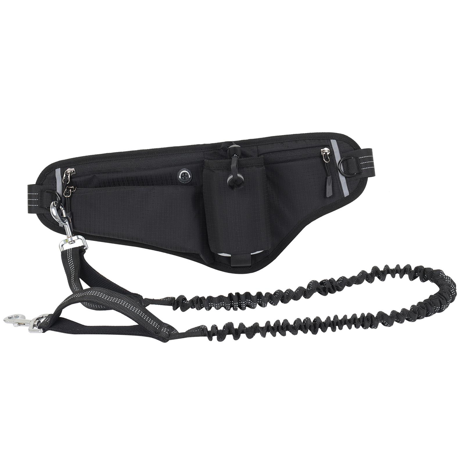 

Поводок для собак Hands Free, поясная сумка, водонепроницаемая, ночная, светоотражающая, большой емкости для уличной собаки Green dark blue Rose red Dark