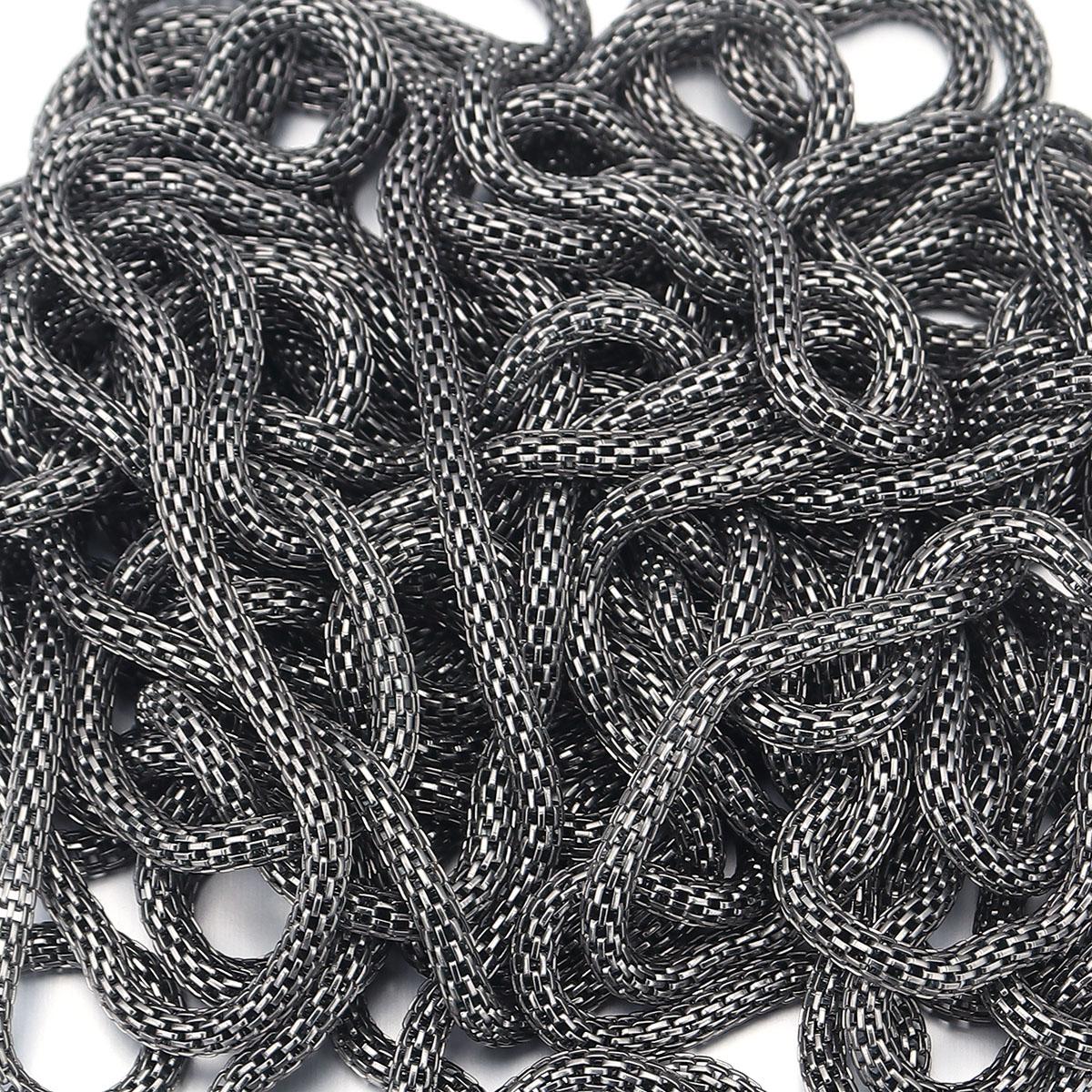 

5 шт. Длина 1,2 м Железная кукурузная цепь Цветная металлическая звеньевая цепь Диаметр 3,2 мм Для изготовления ювелирных изделий Браслет DIY Ожерелье Фурнитура Оптом