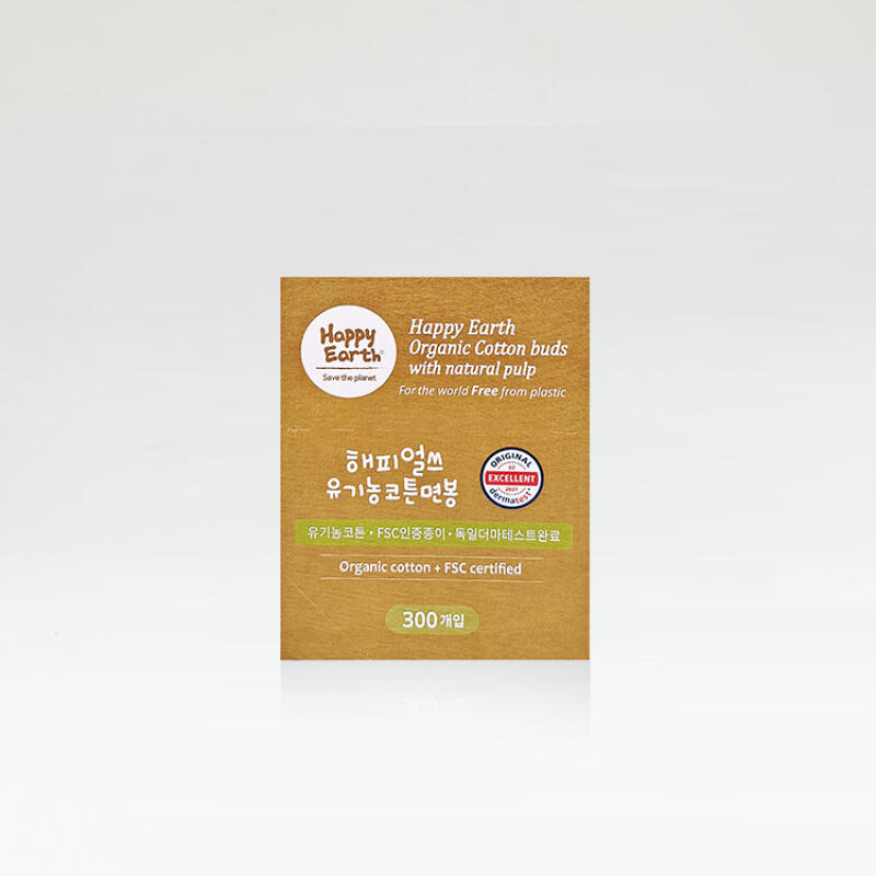 HAPPY EARTH Organic Cotton Swabs