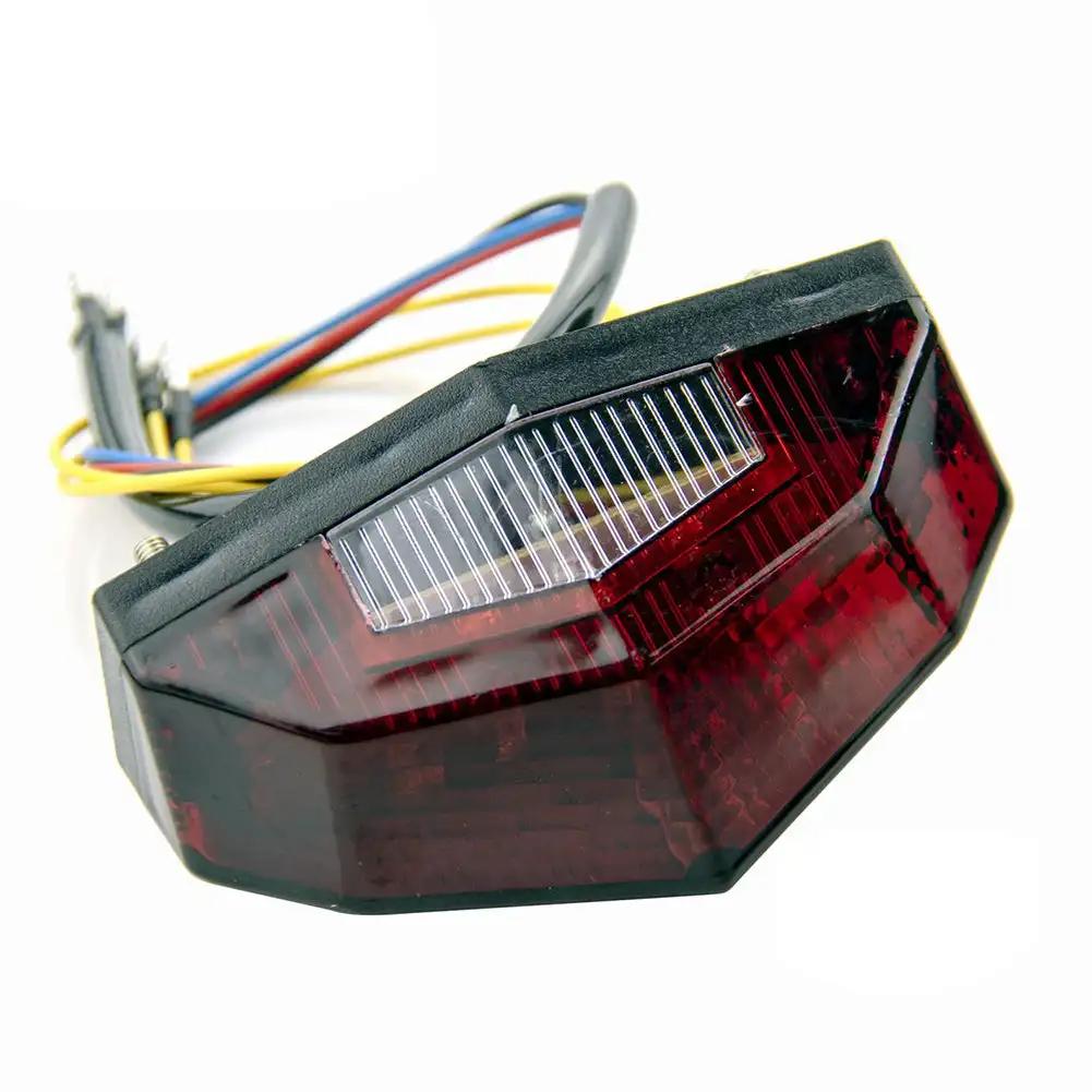 Universal Motorbike Blinker Motorcycle Signal Indicator Moto Accessories 11 LED Tail Light Turn Signals Stop Brake Lights