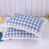 Thickened Pure Cotton Old Coarse Fabric Lace Pillowcase, A Pair of Student and Children's Dormitory Cotton Pillow Covers