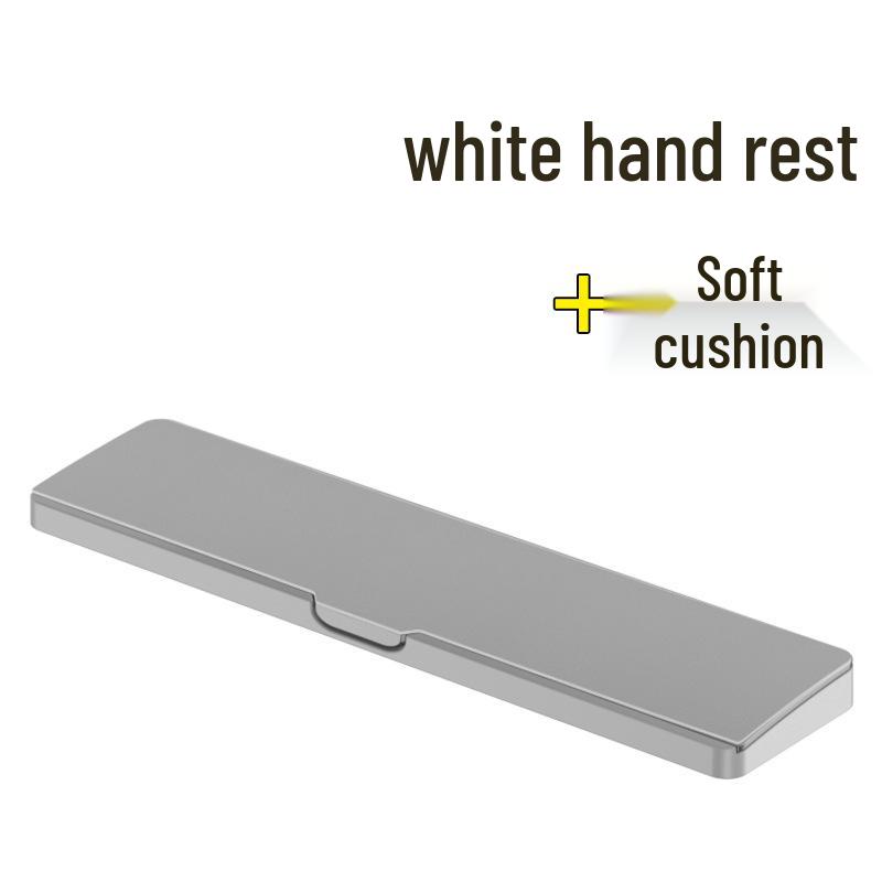 Women's 87-Key Mechanical Keyboard Wrist Rest & Desk Storage Box for Office Typing and Coding.