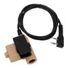 For U94 PTT Two Way Audio Cable Adapter Compact Portable Replacement for Baofeng UV 82 UV5R UV5RE