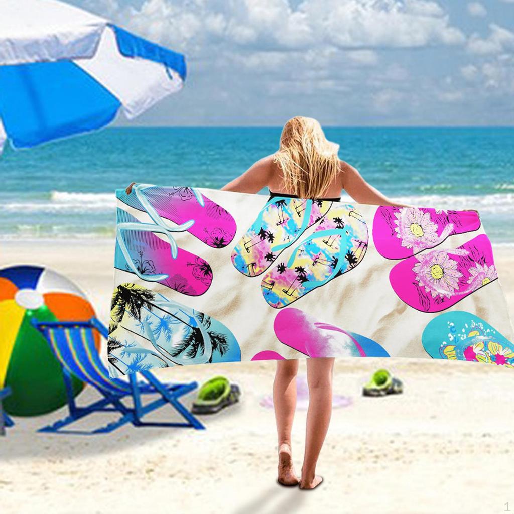 Beach Towel Bath Lightweight Swimming Microfiber Men Women Swim Pool for