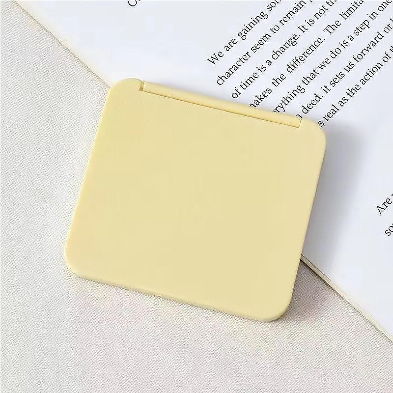 Double-Sided mini Pocket Mirror 2-Face Mirror Hand portable Girl'S Gift Lash Mirror Multiple Colors HUAZJ13