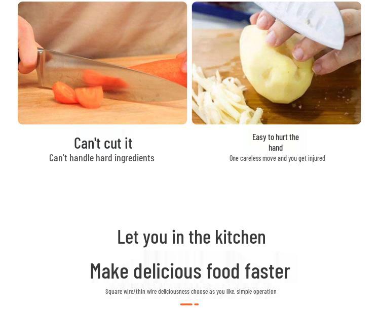 Huacheng Julienne Kitchen Insert: Cucumber, Potato, Carrot Julienne Board & Planer