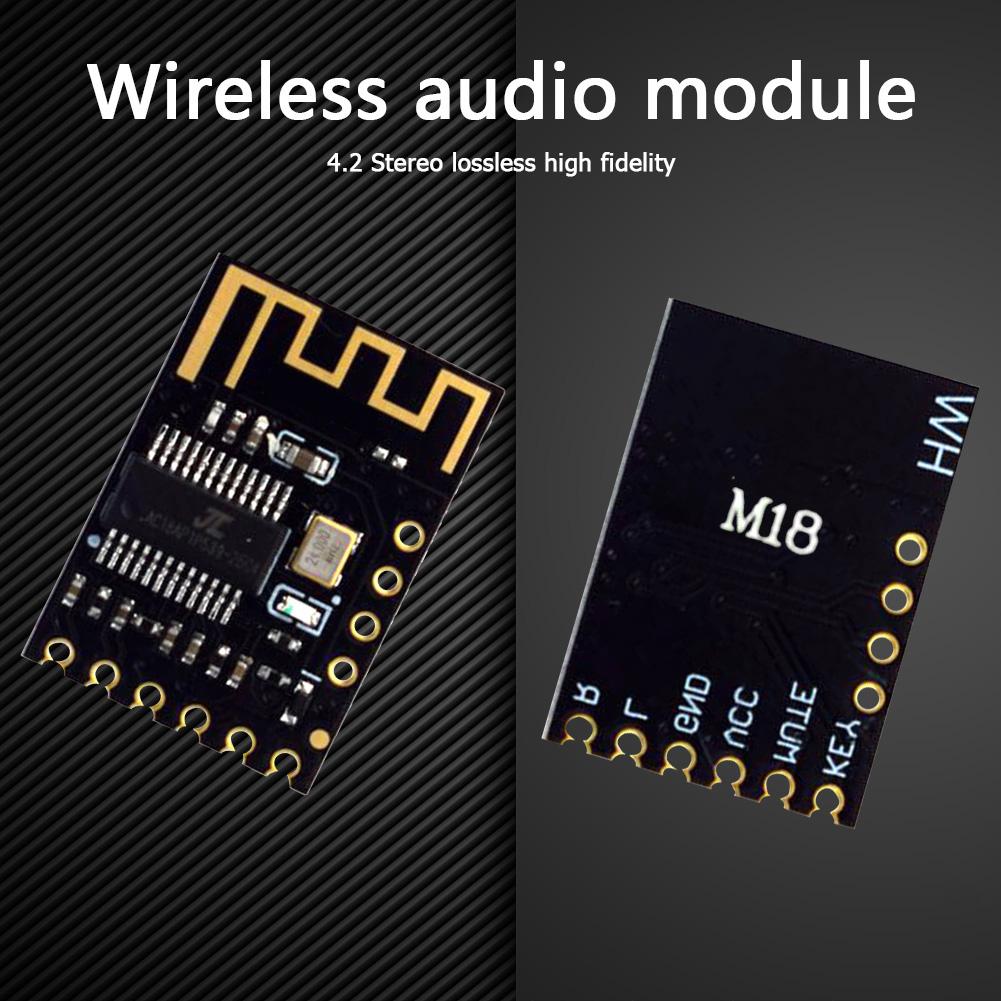 HW-425 Bluetooth-kompatibilní modul audio přijímače Bluetooth-kompatibilní 4.2 bezdrátový HiFi stereo bezztrátový MP3 hudební dekodér deska