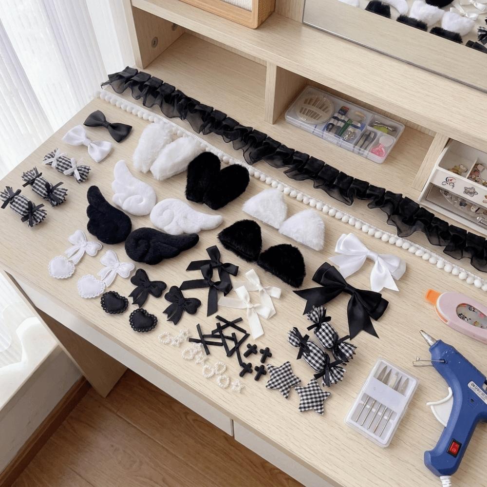 Sweet Girly DIY Decor Kit Lace Ribbon Bag Accessories Handmade Ita Bag Ornaments Gift Wrapping