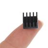 10Pcs  8.8X8.8X5Mm Black Aluminum Heatsink Cooling Radiator With Thermal Pad