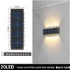 Solar Outdoor Wall Lamp - Up/Down Light for Garden Decor