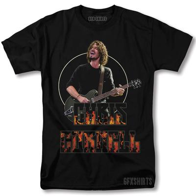 Chris Cornell Shirt Soundgarden Rock Tour Concert Vntg Grafisch Ontwerp T-shirt