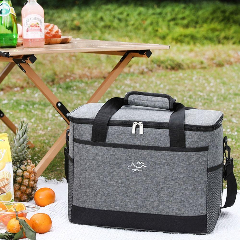 Waterproof Picnic Bag Large Capacity Insulated Tote Bag Food Storage Cooler Bag  Food Delivery