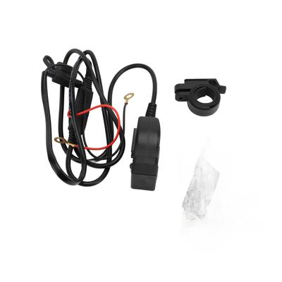 Motorrad-Handy-Ladegerät USB A+Typ C 12 bis 24V Motorrad-USB-Ladegerät mit Voltmeter und Ein/Aus-Schalter für Tablet GPS