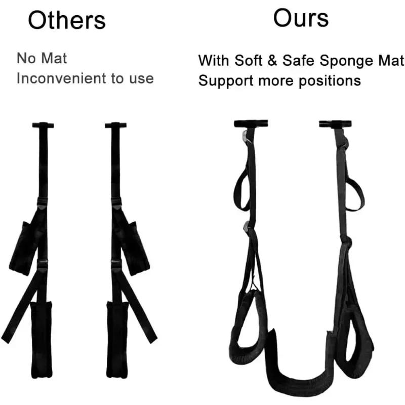 Türschaukel Sexschaukel Sexspielzeug für Paare SM-Spiel Bondage Verstellbare Gurte Spreizer Beine offen für Frauen Erwachsene Sexspielprodukte